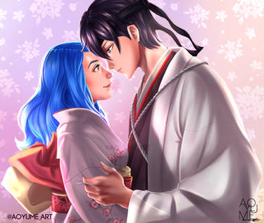 COMMISSION: HIJIKATA and Sophie (OC)