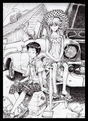 Evangelion- Shinji y Asuka