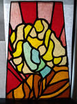 Stained glass portrait #1- The Singer by Spectral1um