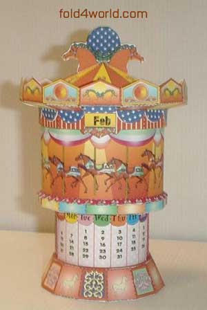 Calendar in papercrafts by kataezaa on DeviantArt