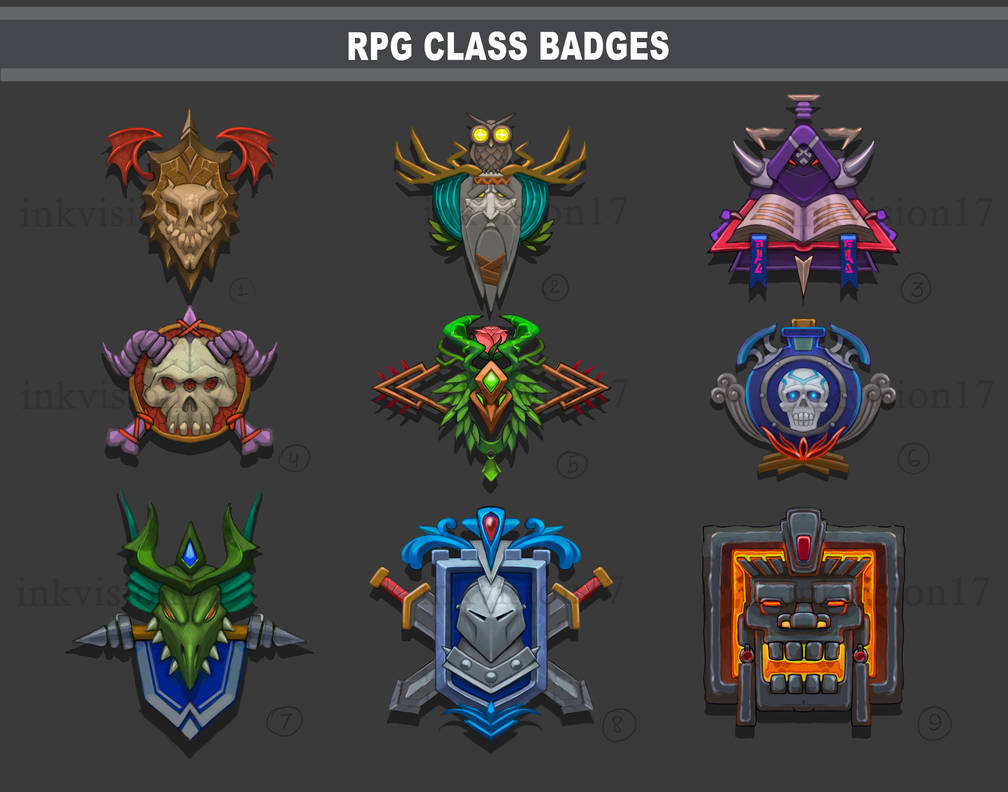 classs Badges by inkvision17 on DeviantArt