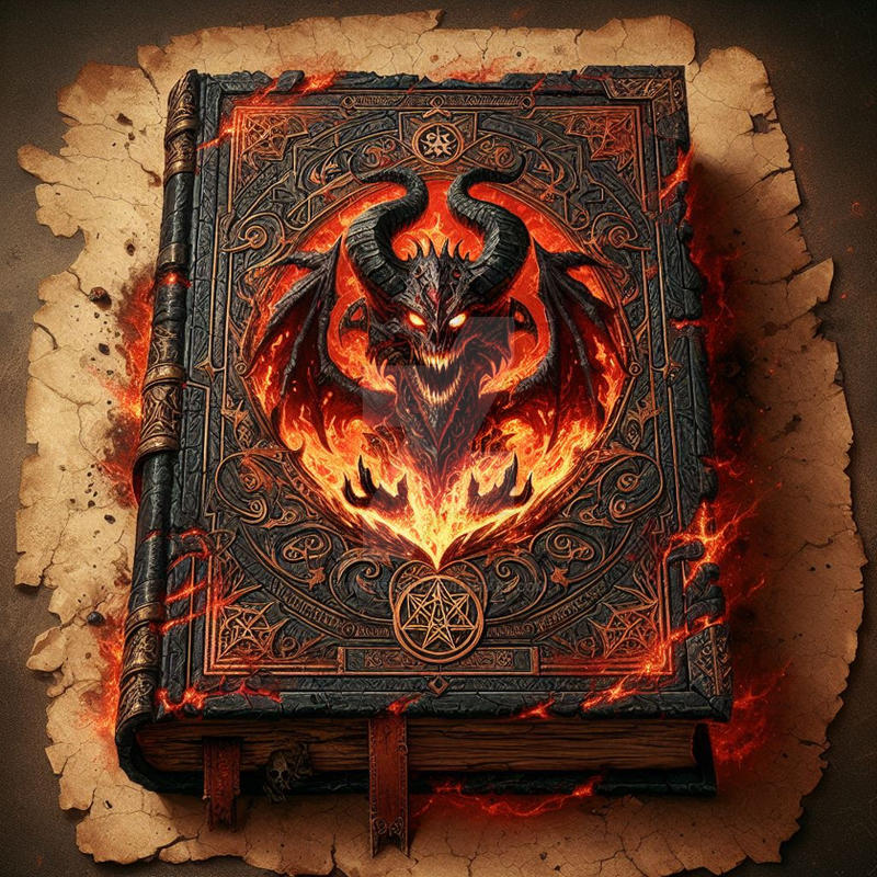 fire spell book by inkvision17 on DeviantArt