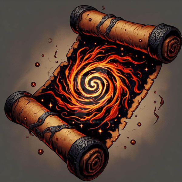 fire scroll item by inkvision17 on DeviantArt