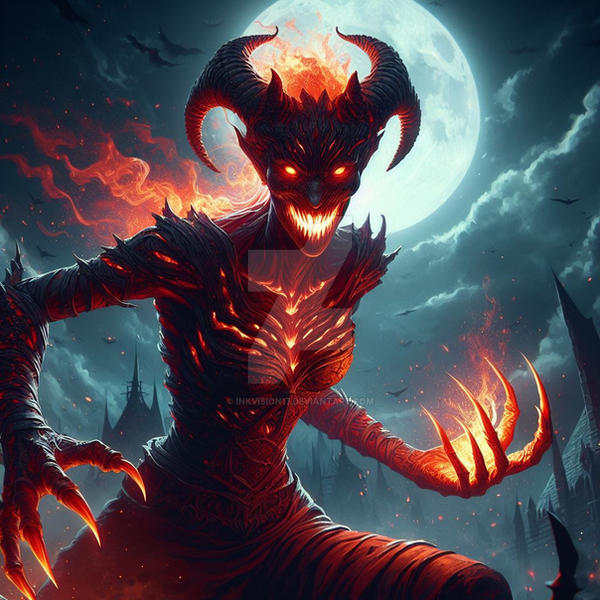 Demonic Deviantart demon by inkvision17 on DeviantArt