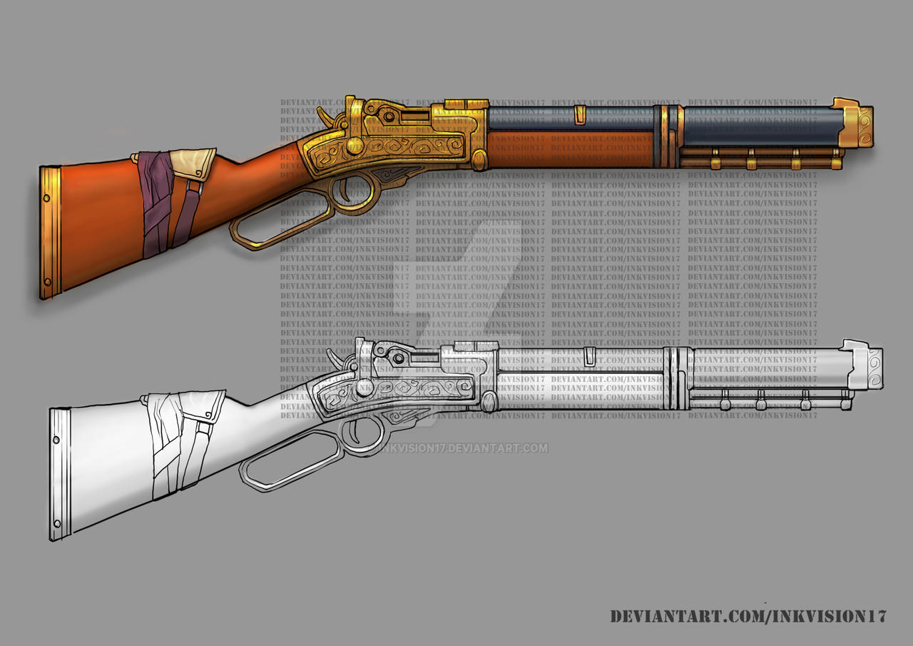 Fantasy Rifles Deviantart Rifle by inkvision17 on DeviantArt