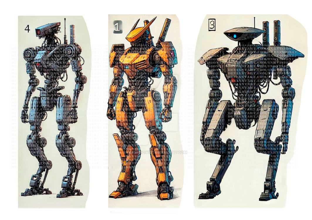 cyber droids by inkvision17 on DeviantArt