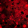 Abstract Red and Black Dots