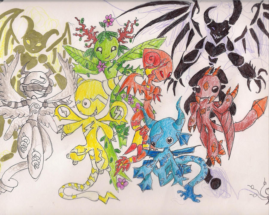 Elemental Demons by DragonoDeDiavlo on DeviantArt
