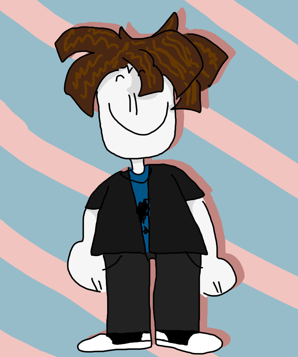 How to draw Roblox Bacon Hair 
