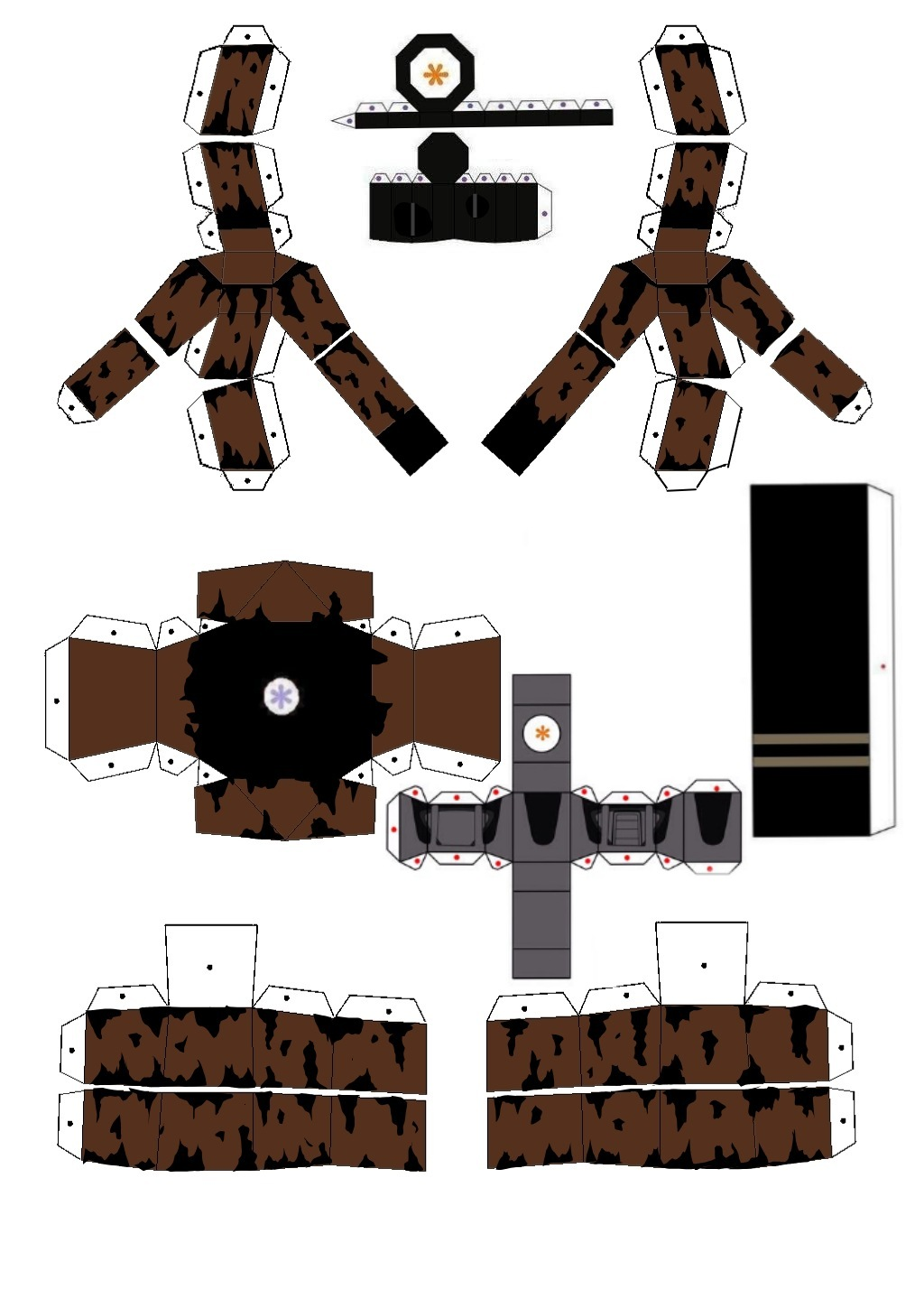 FNaF 4--Un-Nightmare Plush Papercraft by angeladesalvatore32 on