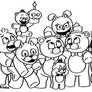 FNaF 4 + Curse of Dreadbear Coloring Page 6