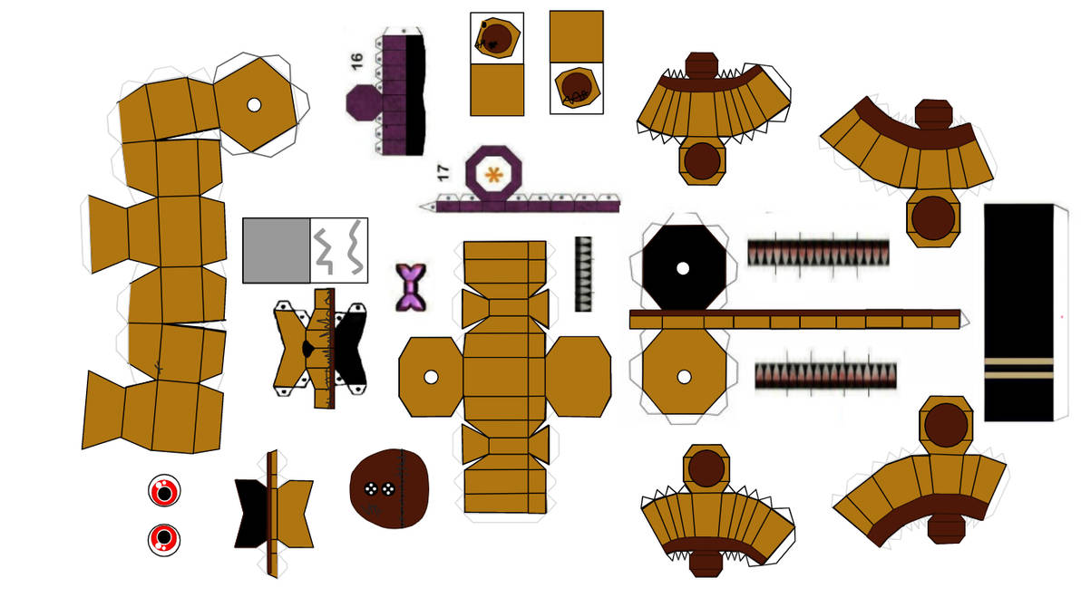 FNaF 4Nightmare Fredbear Plush Papercraft by angeladesalvatore32 on