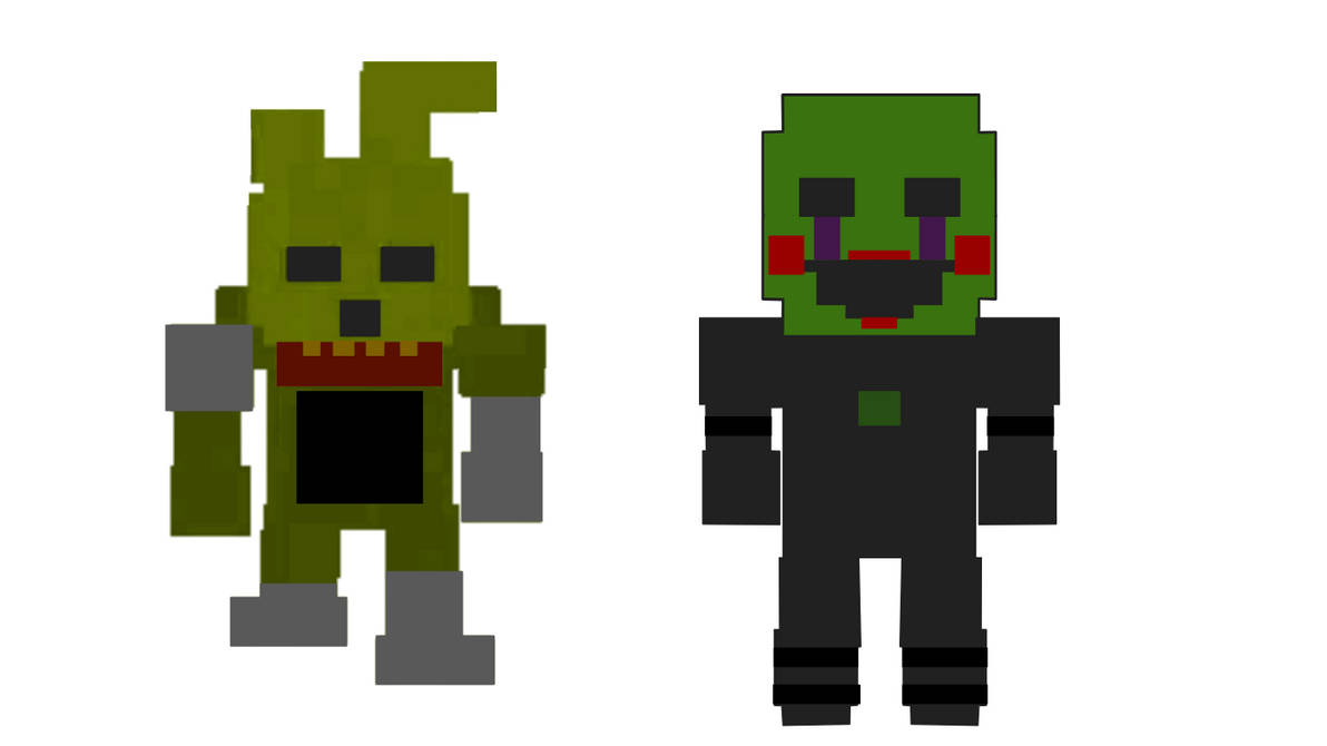 Spring Puppet Fnaf FNaF 8-Bits--Ignited Springtrap/Phantom Puppet by angeladesalvatore32 ...