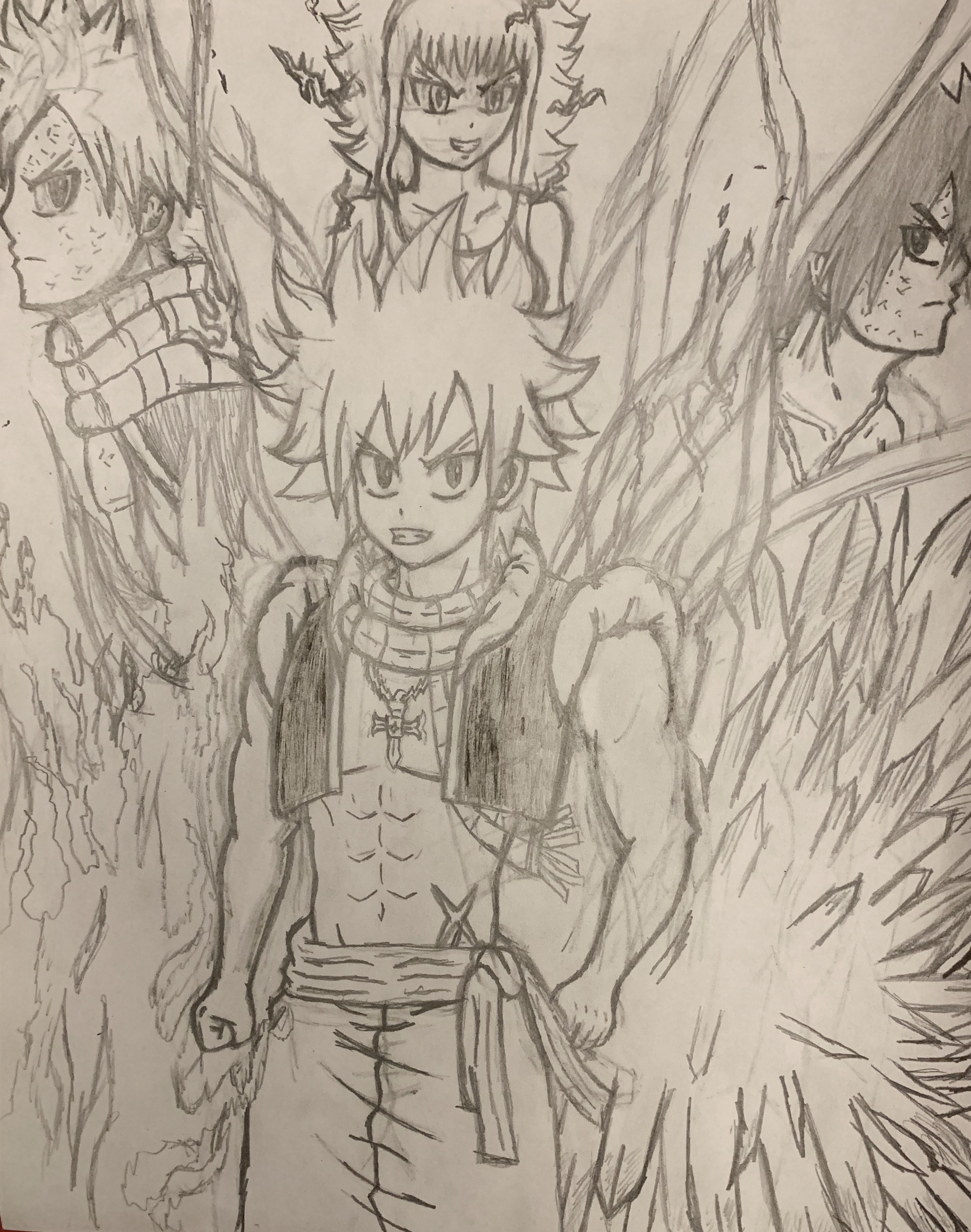 natsu dragneel dragon form by Squid-with-pen on DeviantArt