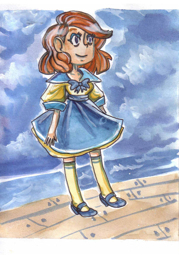 Coloring Practice - Sailor girl