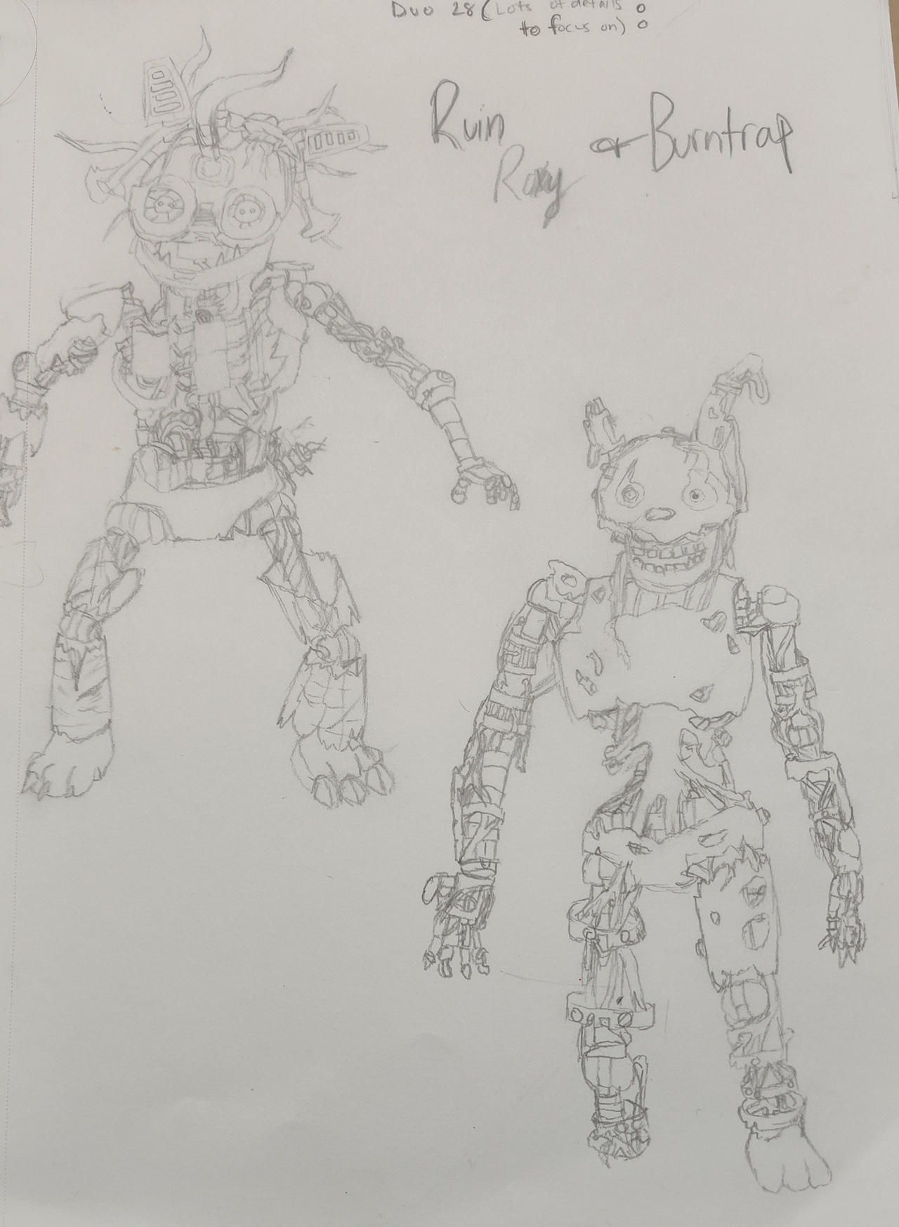Ruin Roxy and Burntrap by DarknessOfRose on DeviantArt