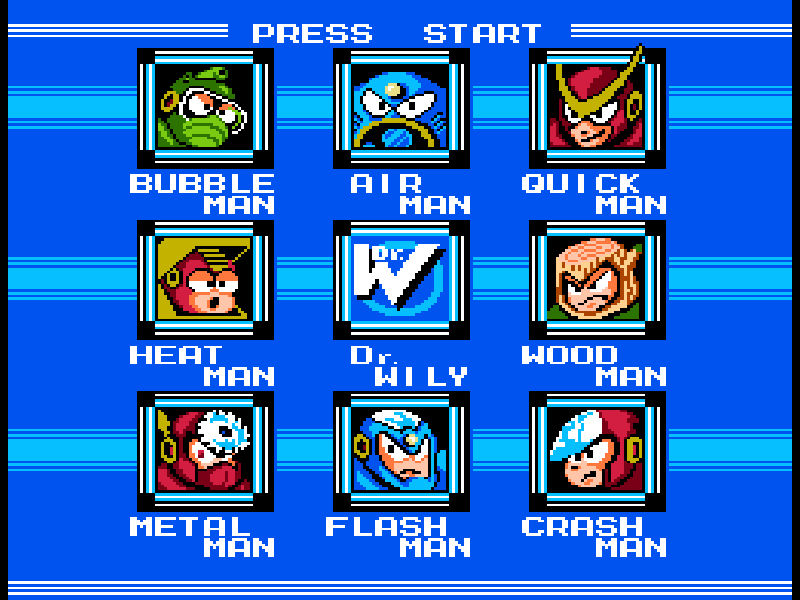 Mega-Man-2 stage select by jonah198 on DeviantArt