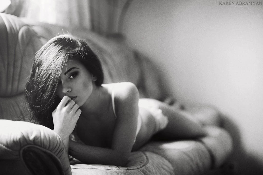 relaxing on the couch by karen-abramyan