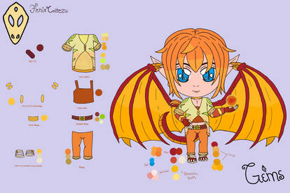 Fenix Coltezu Chibi Reference Sheet