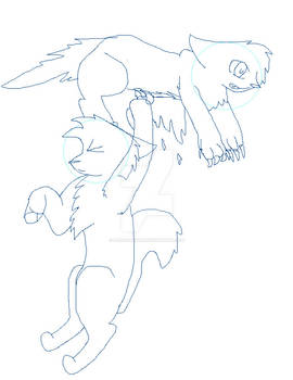 Warrior cats Belly rake sketch soon to be base