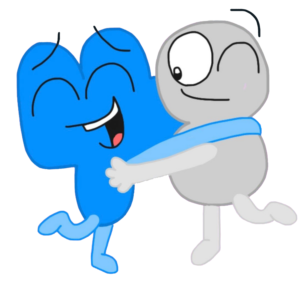 4 and 8 Hugging (BFDI/BFB) by JohnGamble1997 on DeviantArt