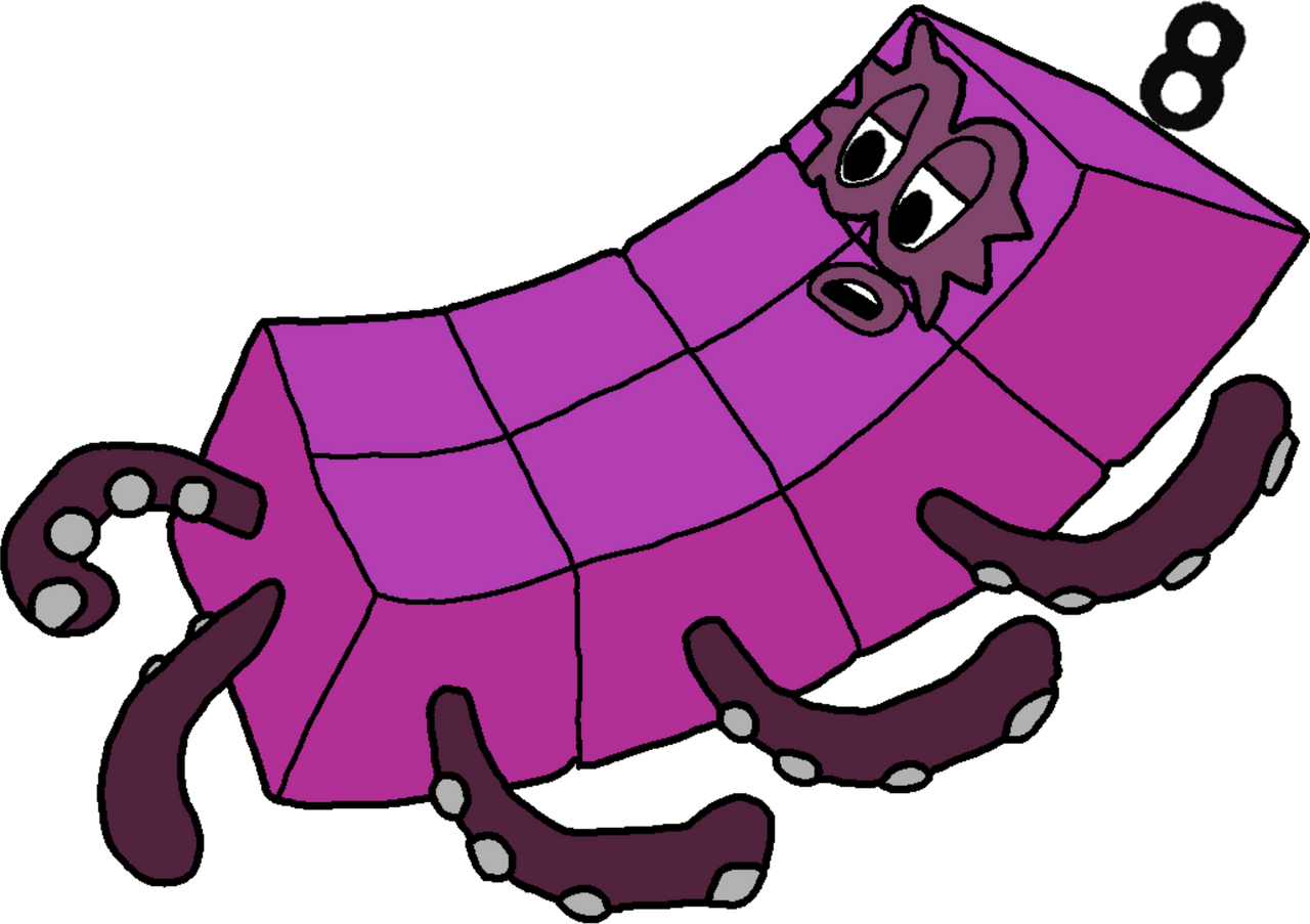 Sleep Number Blocks Sleepy Numberblock 8 by JohnGamble1997 on DeviantArt