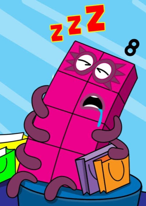 Numberblock 8 Sleeping (V4) by JohnGamble1997 on DeviantArt