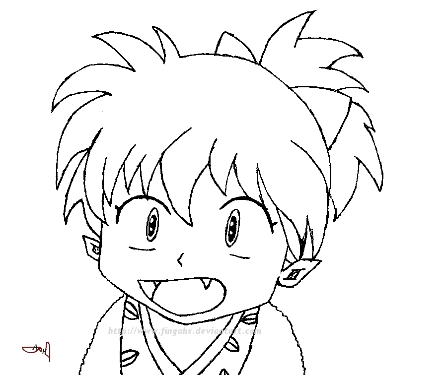 Shippo Line Art By Fingahs On Deviantart