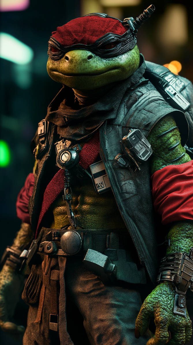 Meatwad Raph Turtle Teenage Mutant Ninja Turtle 2077 - Raph by TheDigitalSuspect on DeviantArt