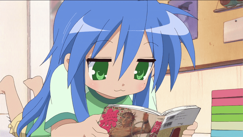 Konata *Studying* GIF by SLB94 on DeviantArt