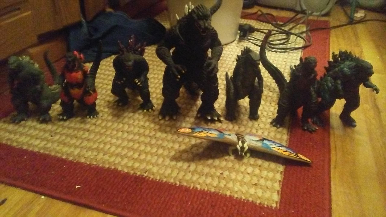 Godzilla Fan Collection Godzilla bandai figures collection by kingcapricorn688 on DeviantArt