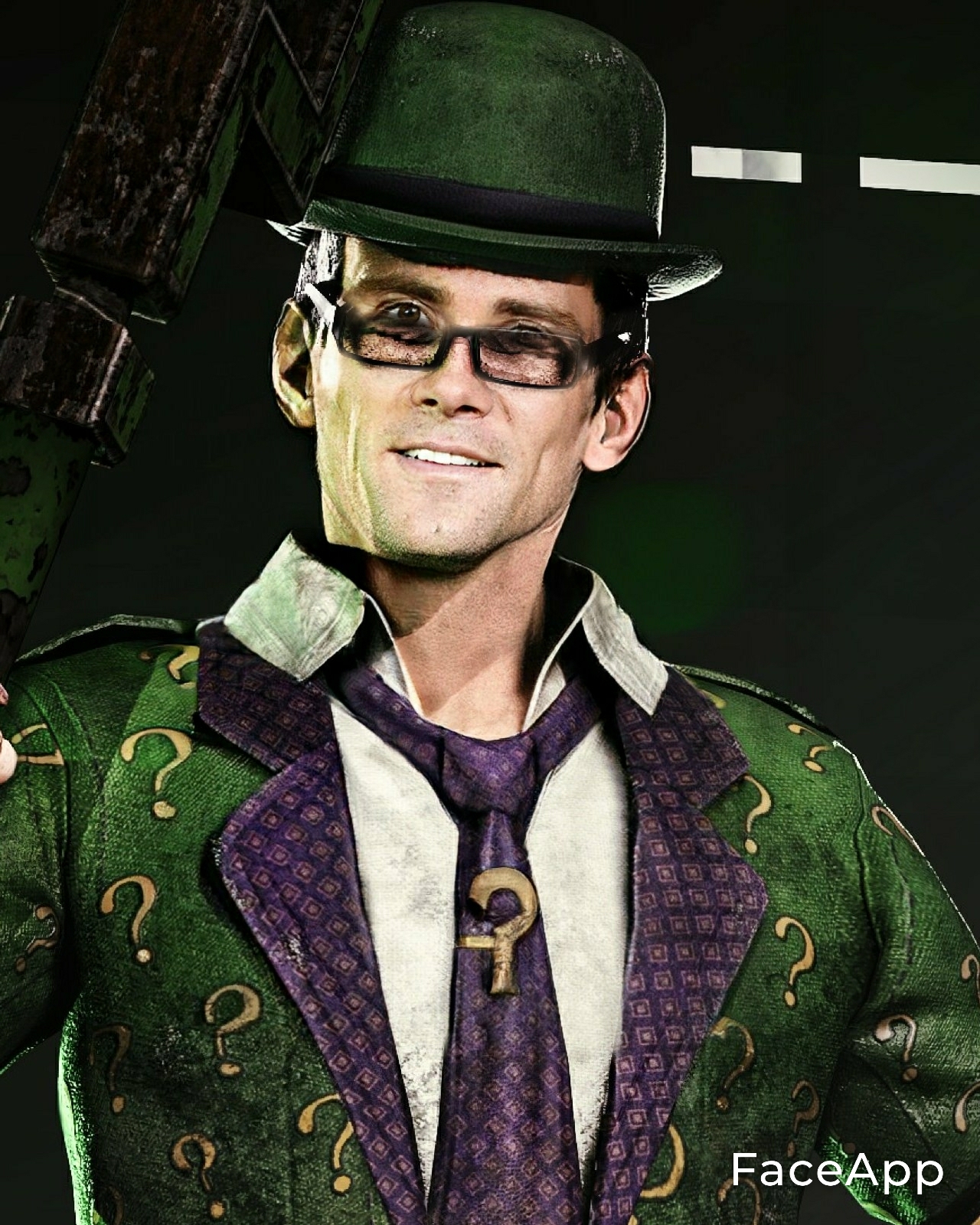 The Riddler Jim Carrey With Hat