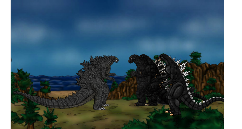 legendary godzilla meets his counterparts by kingcapricorn688 on DeviantArt