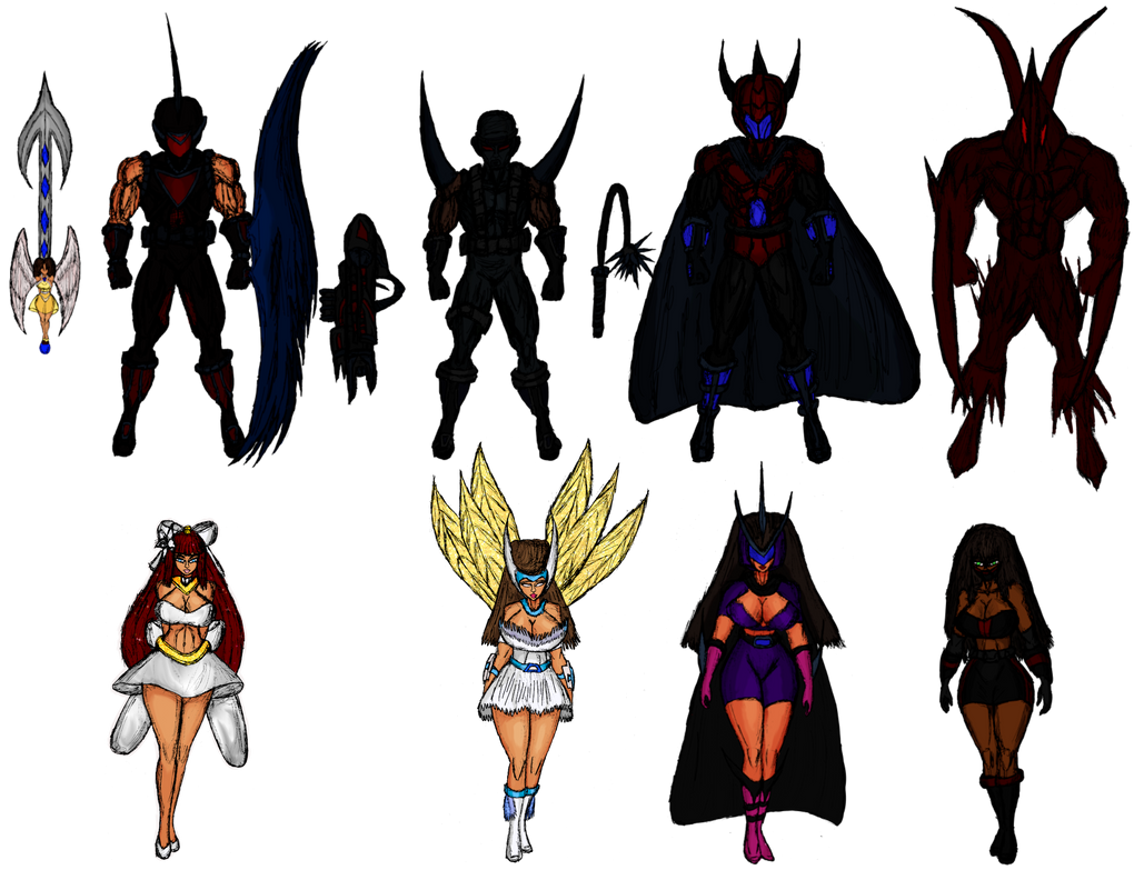 Characters colored by Rage-Tantrumbull on DeviantArt