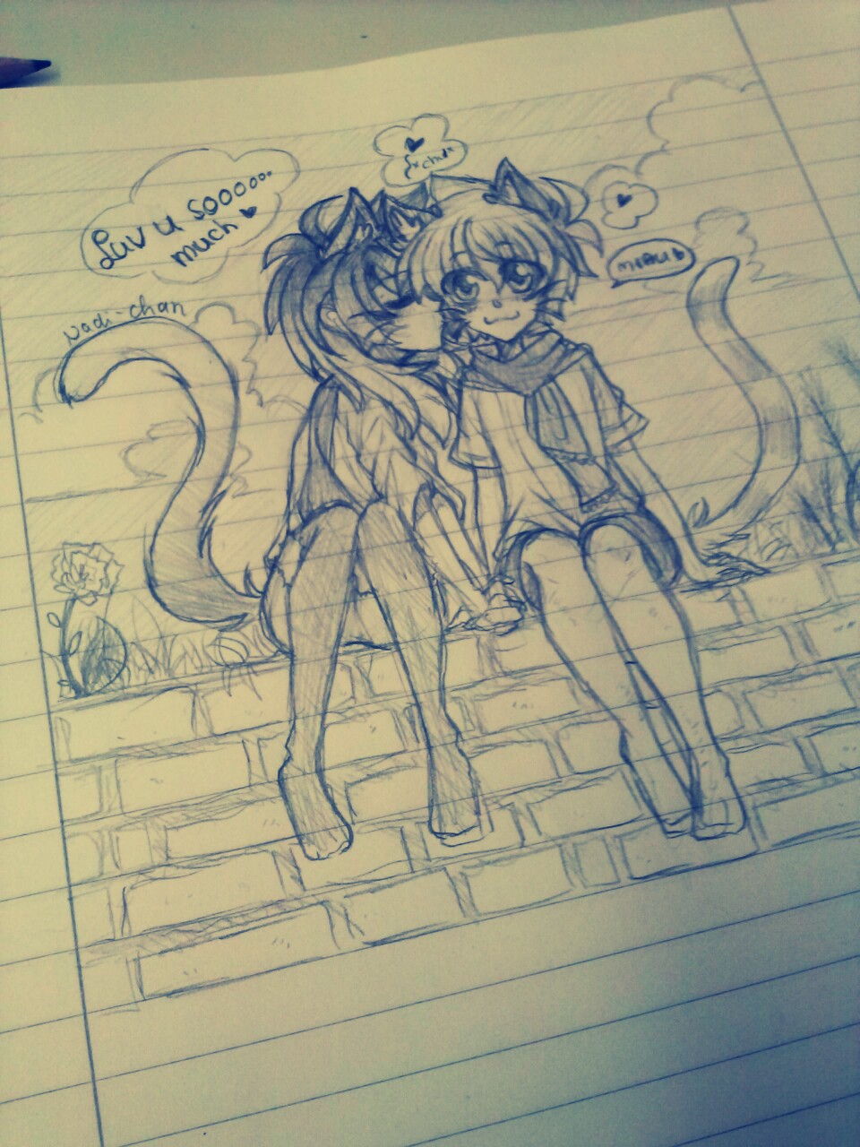 [Doodle] Cat love