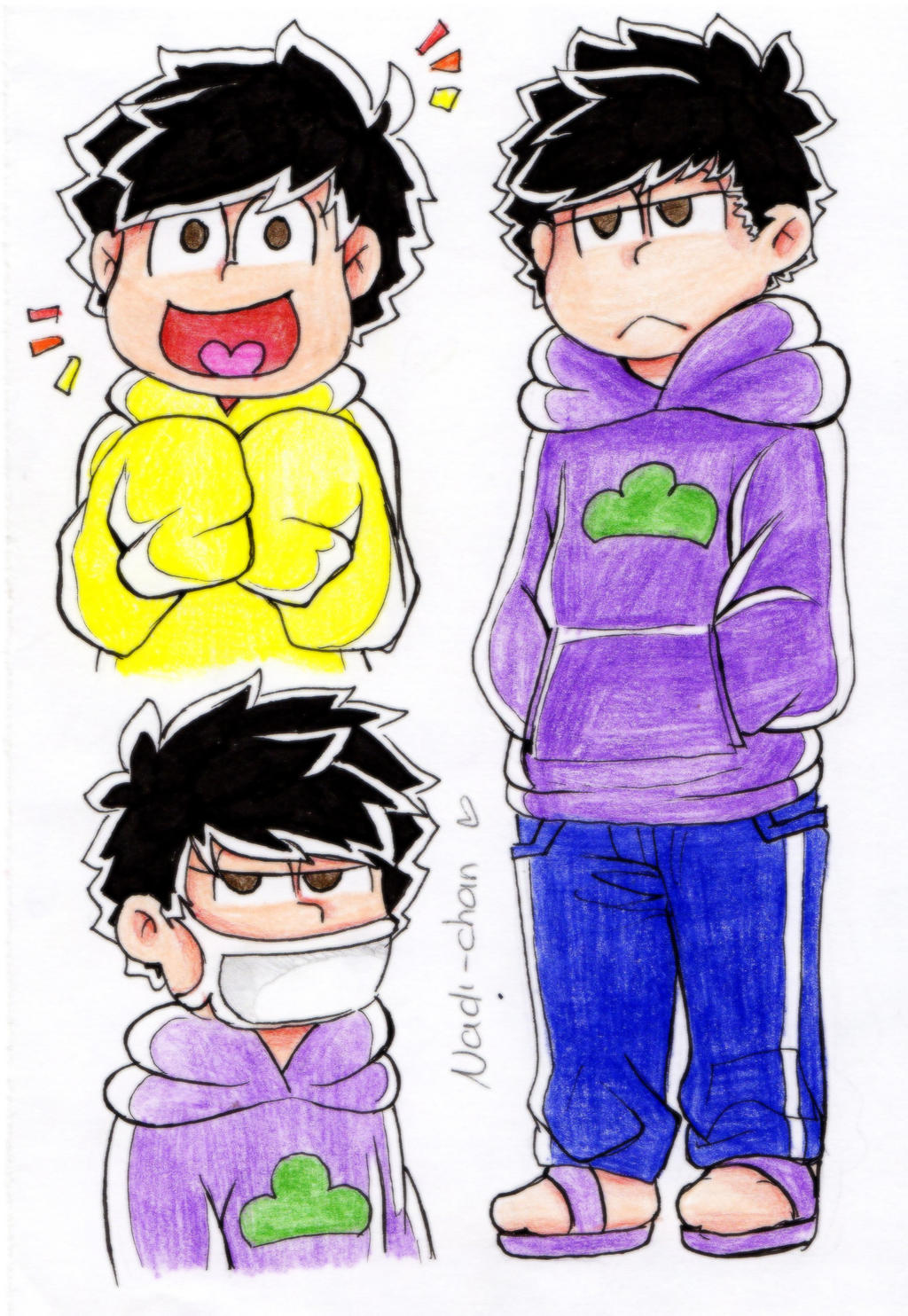 [Traditional Doodle] Ichimatsu and Jyushimatsu