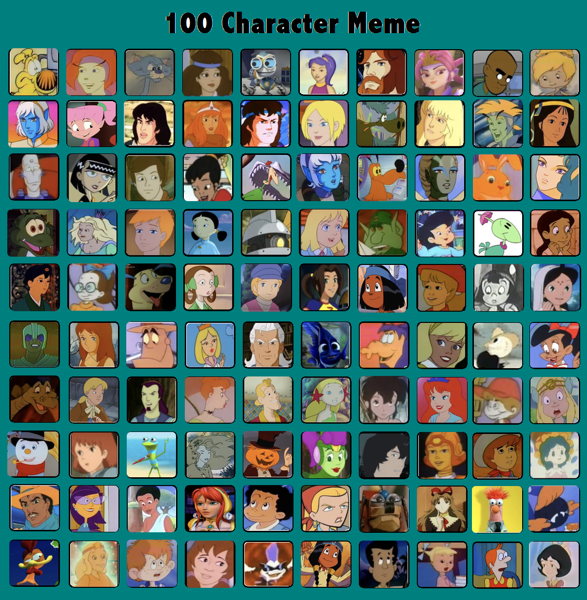 My 100 Characters by Dawalk86 on DeviantArt