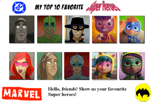 My Top 10 Favorite Super Heroes