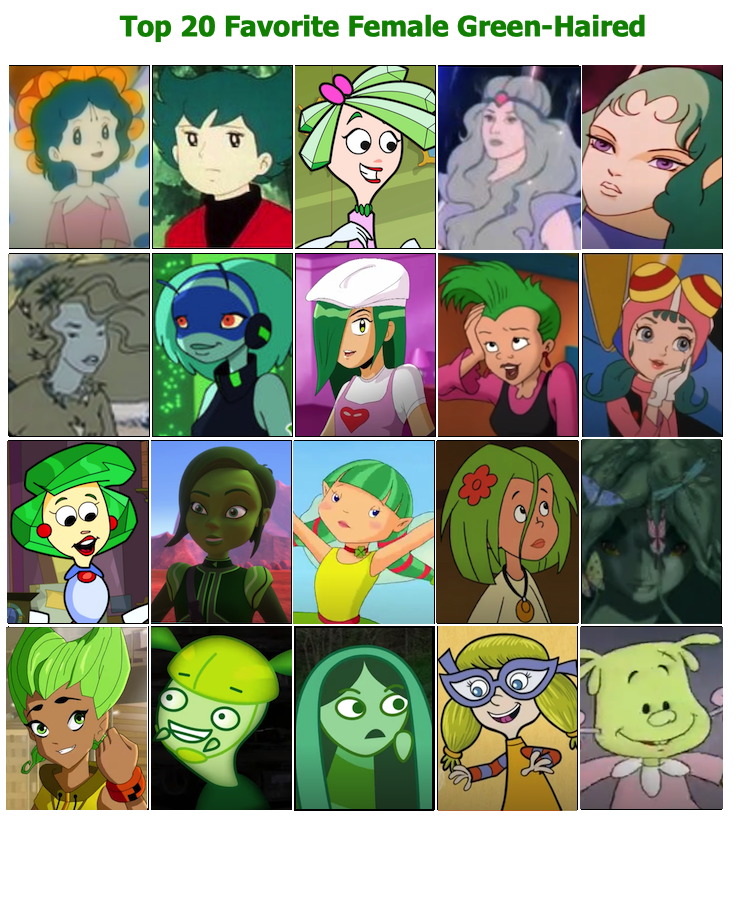 My Top 20 Favorite Female Green-Haired by Dawalk86 on DeviantArt My Top 20 Favorite Female Green-Haired by Dawalk86 on DeviantArt