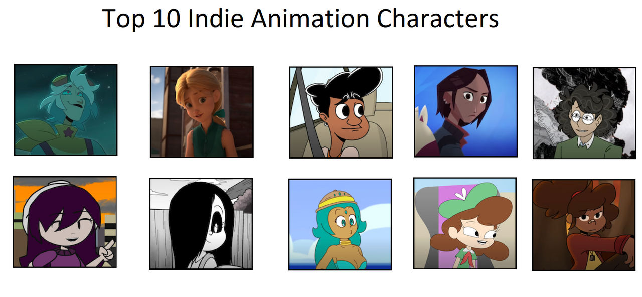 My Top 10 Indie Animation Characters by Dawalk86 on DeviantArt
