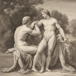 Nude Apollon And His Lover