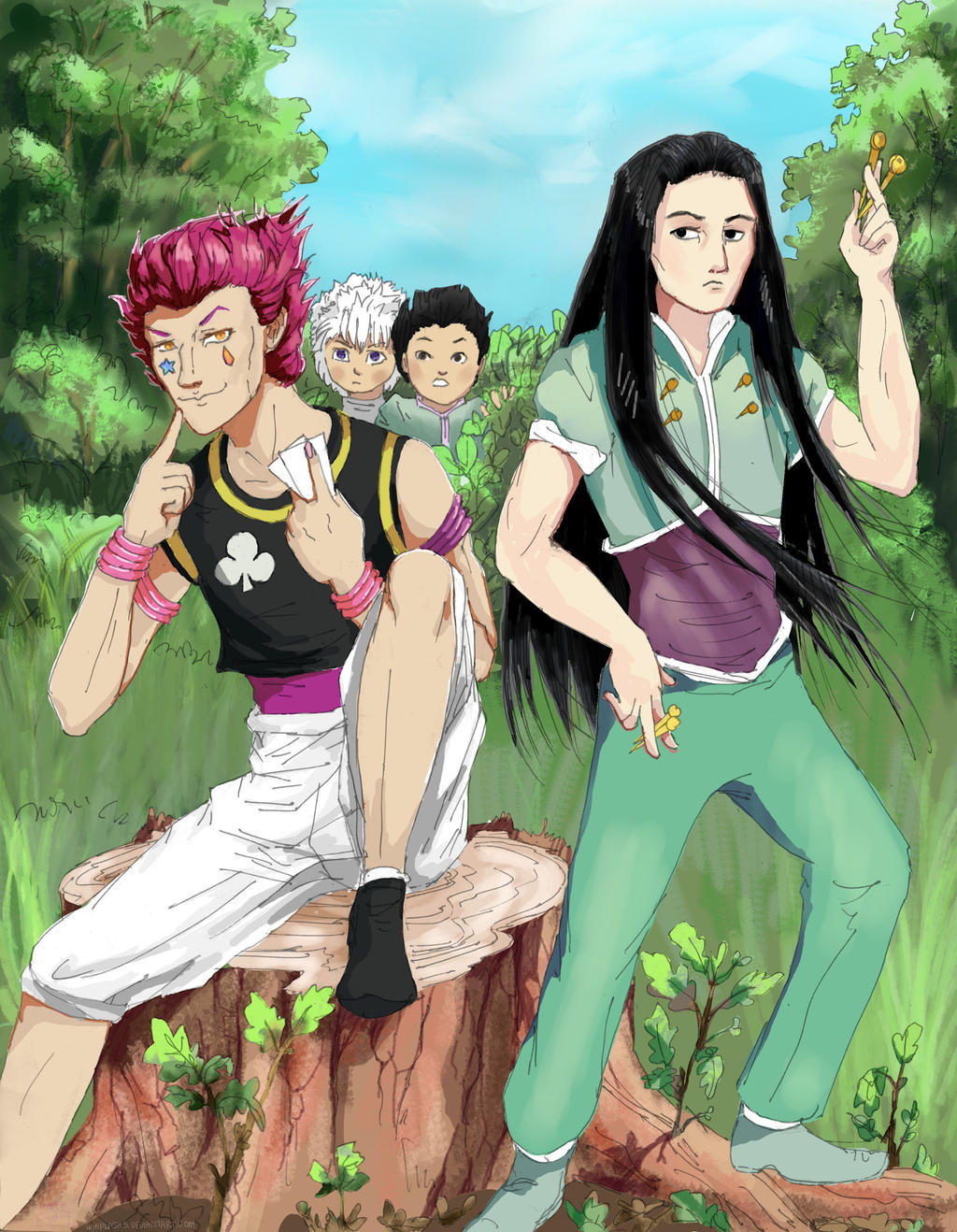 Hisoka X Illumi Fanart By Whiplash3 On Deviantart