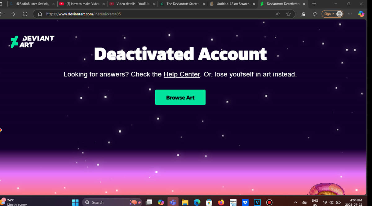 i report him to get banned again by joiybanimator on DeviantArt