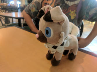 Rockruff at the Food Court by NovaKaru