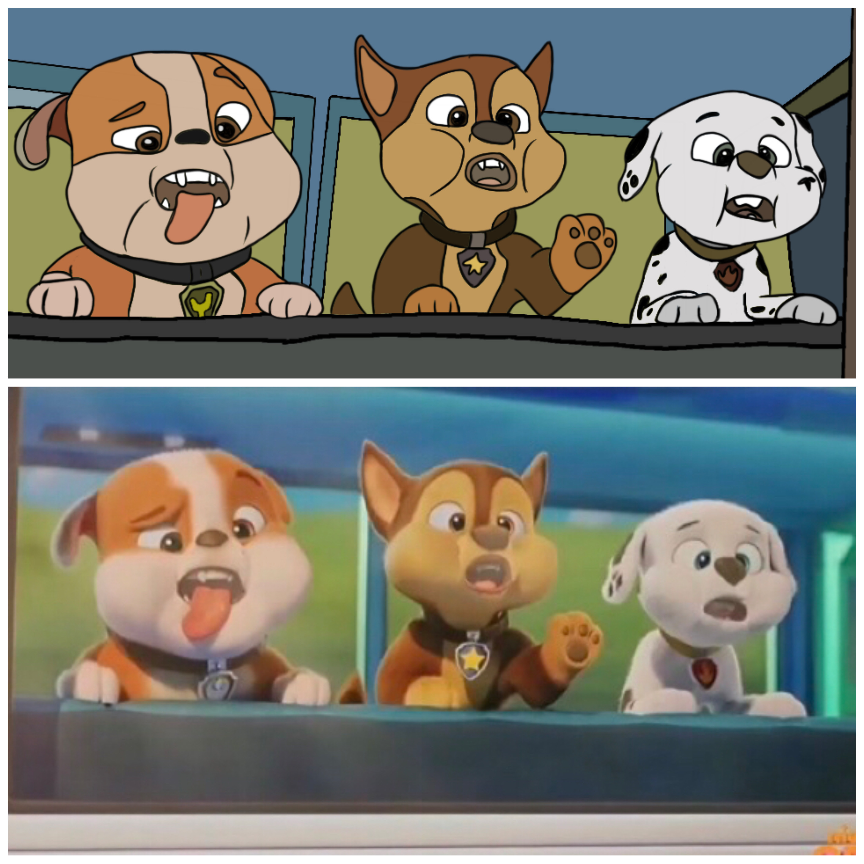 Chase, Marshall and Rubble Funny Faces by WesCB on DeviantArt Chase, Marshall and Rubble Funny Faces by WesCB on DeviantArt