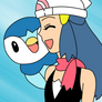 Dawn and Piplup COLOUR 2