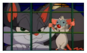 Pinky and the Cat Stamp by laprasking