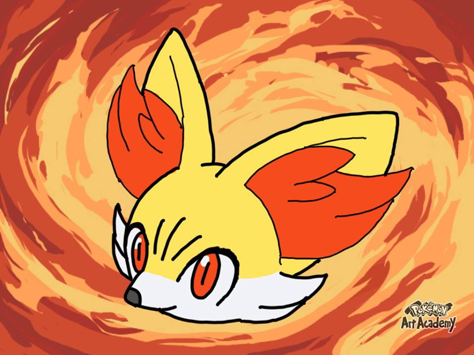 1st Fennekin (Pokemon Art Academy)