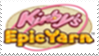 Kirby's Epic Yarn Stamp by laprasking