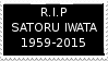 R.I.P Satoru Iwata